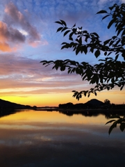河口付近の夕景 その2