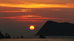 眩しくない夕陽