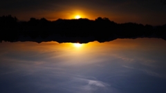 川面の映り込み