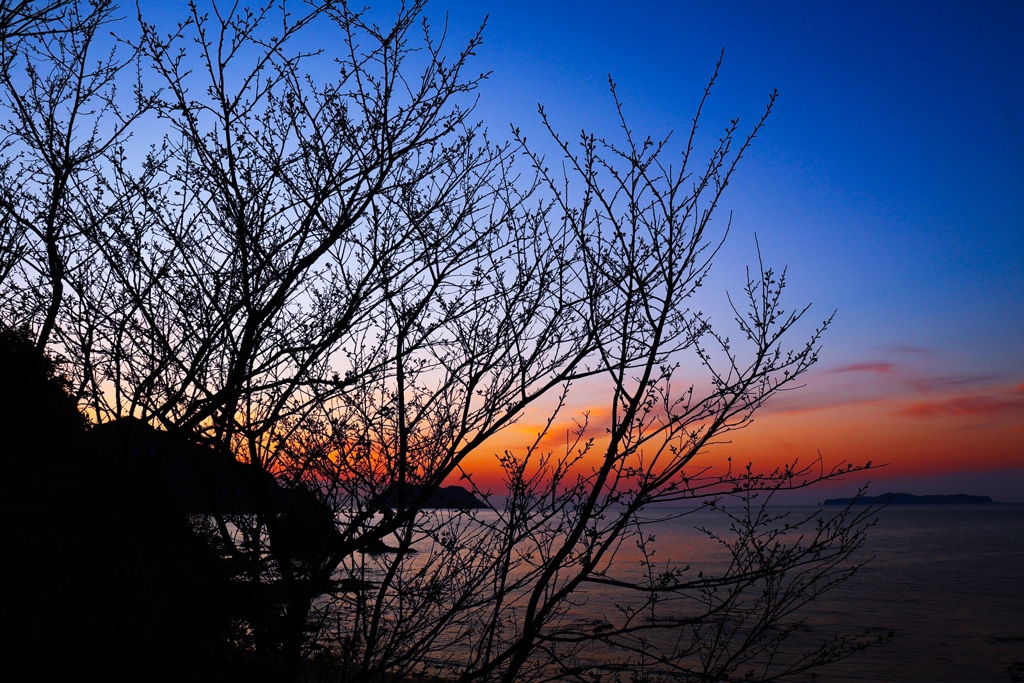山陰の夕景