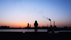 After sunset of factories