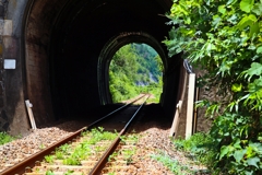 山陰本線のトンネル（単線）