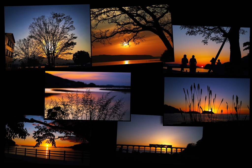 Collage of silhouettes
