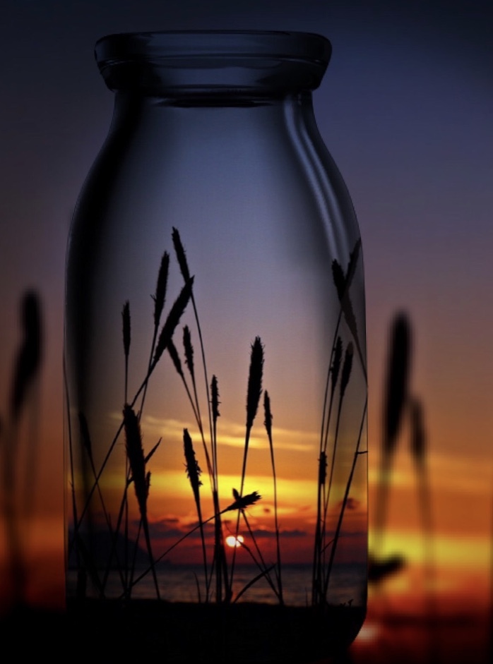 Sunset in a bottle