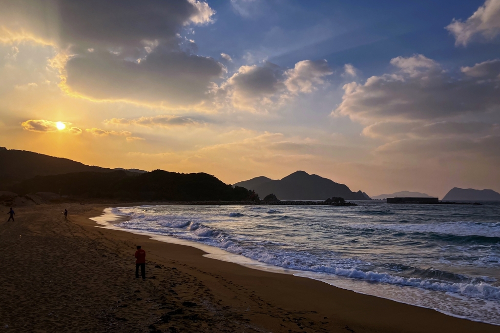 元旦の夕暮れどき