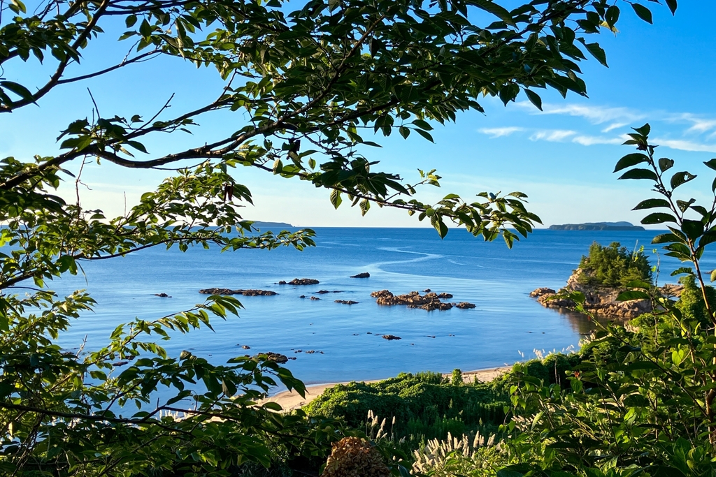 垣間見える日本海