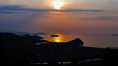 山から眺めた夕景.1