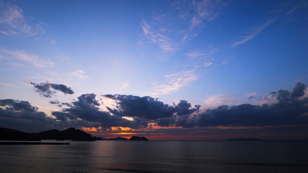 雲に隠れた瞬間