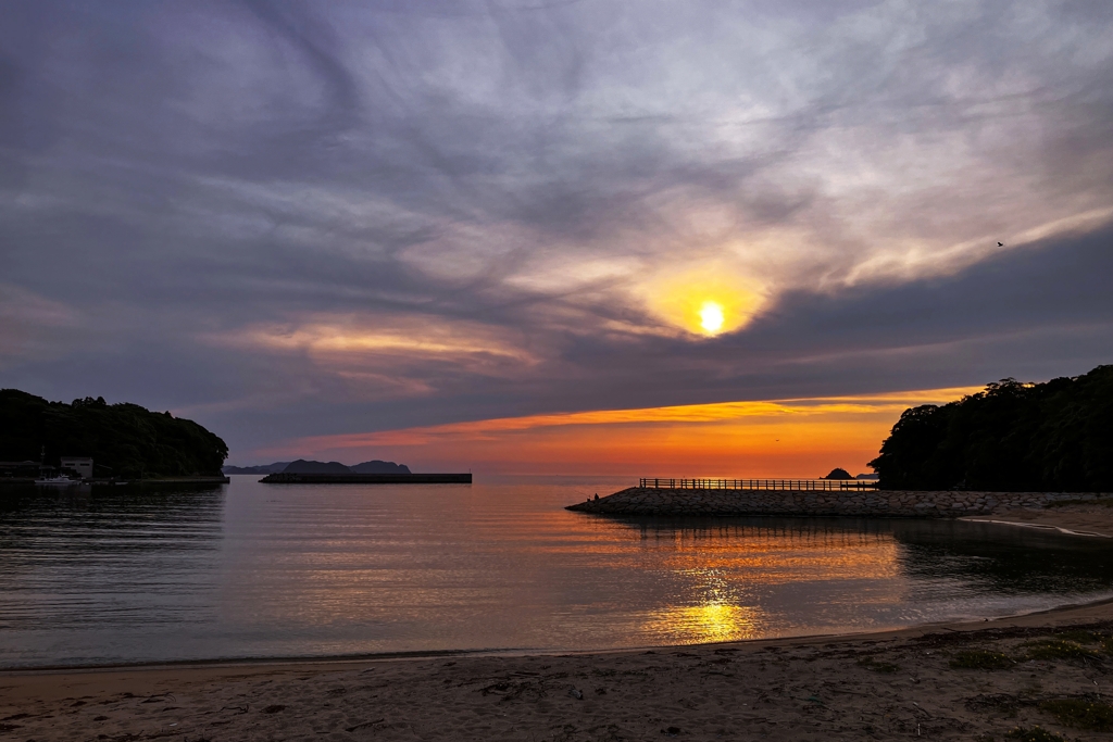 小浜の夕景