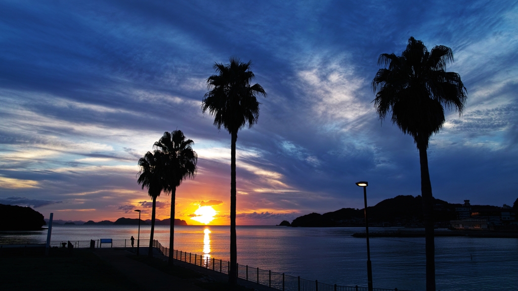 今日の夕景