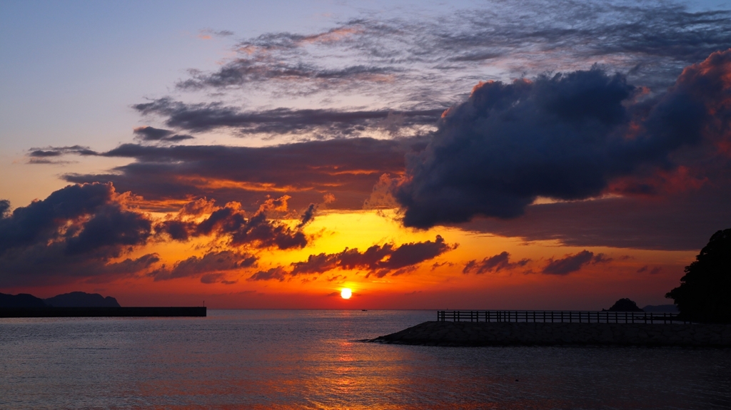 今日の小浜の夕景