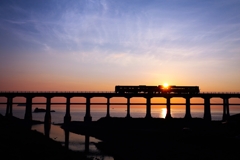 本日の惣郷川橋梁