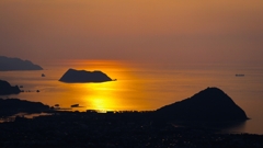 山から眺めた夕景.2