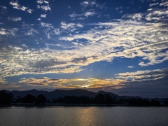 今朝の寄り道（上流方向）