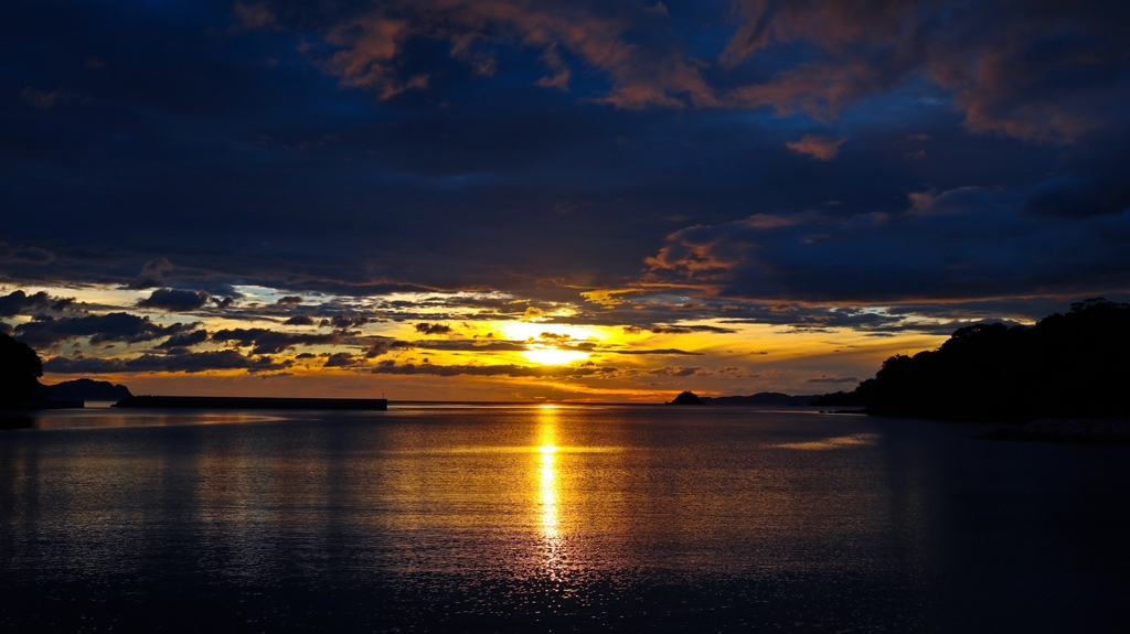 魅了される夕景
