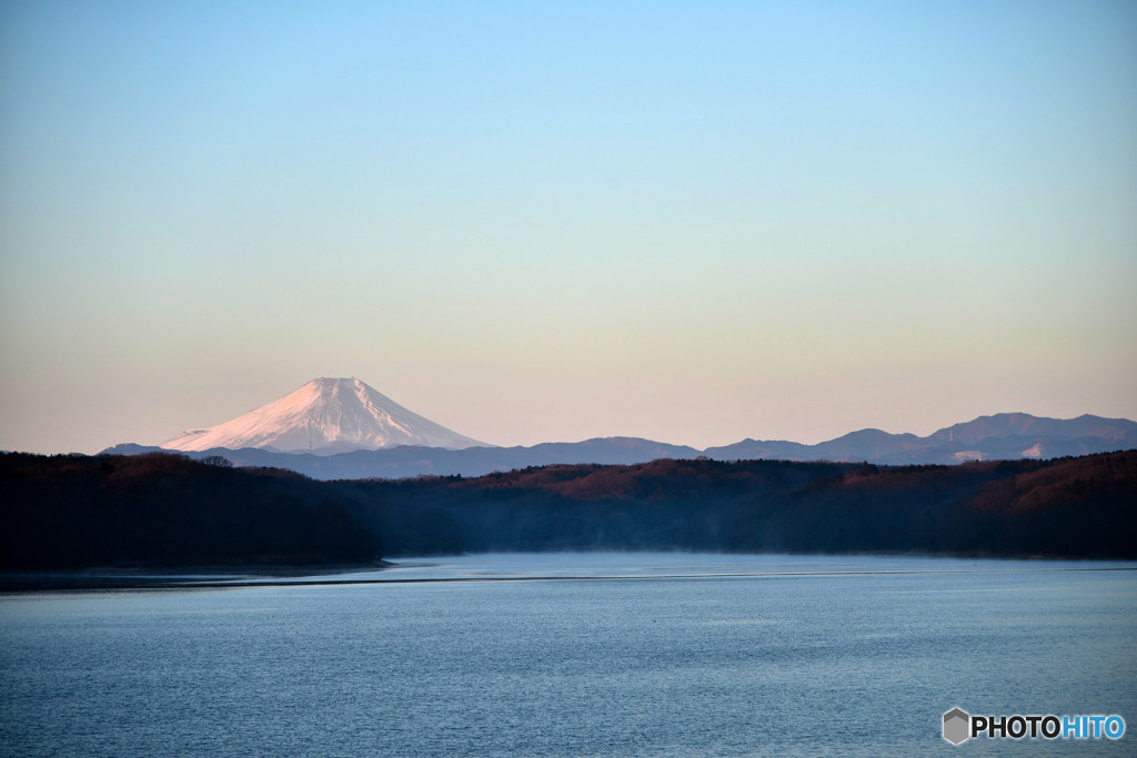 狭山湖からの富士