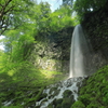 双竜の滝_しぶきを浴びて