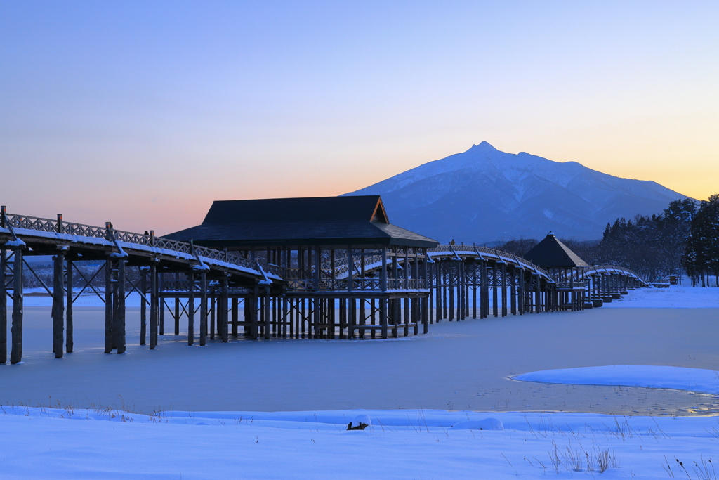 雪景鶴の舞橋