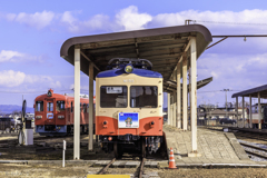 くりでん旧若柳駅にて