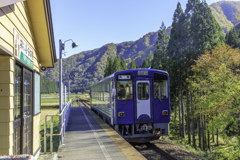 阿仁マタギ駅にて