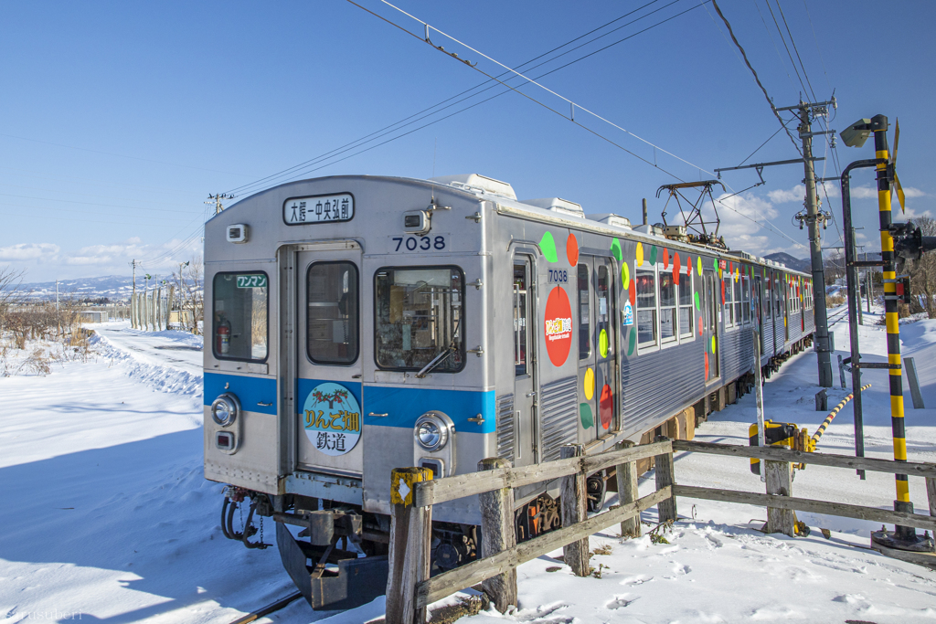 りんご畑鉄道