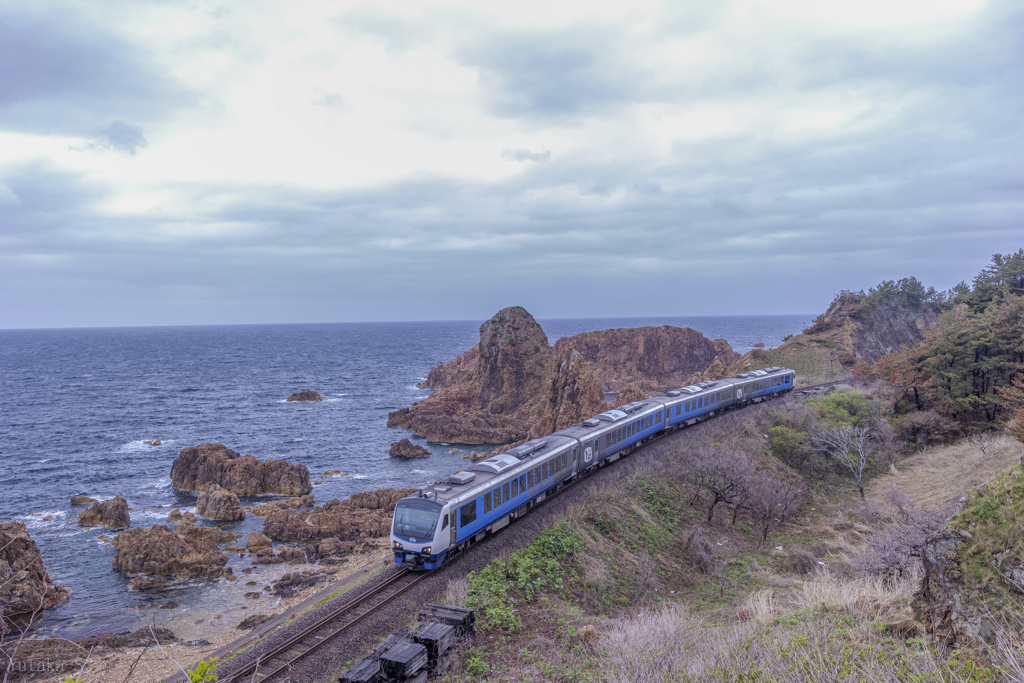 深浦海岸の青池