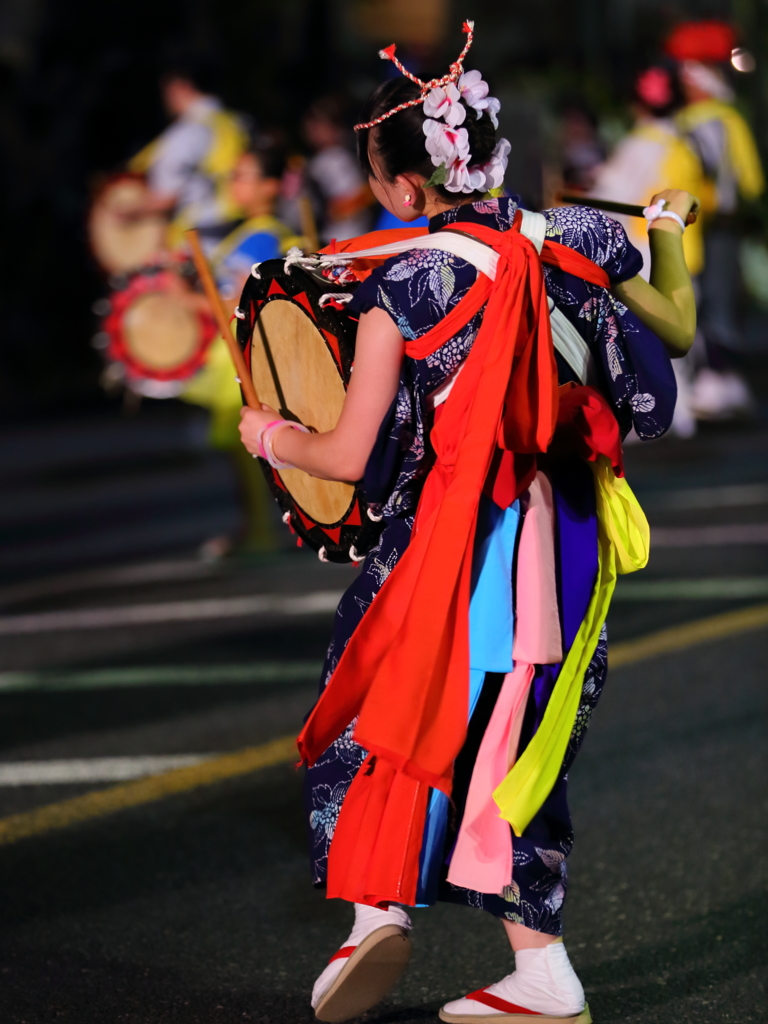 祭りにて
