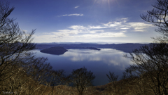 晩秋の十和田湖