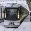 青森駅は雪の中