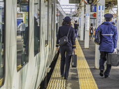 東能代駅にて