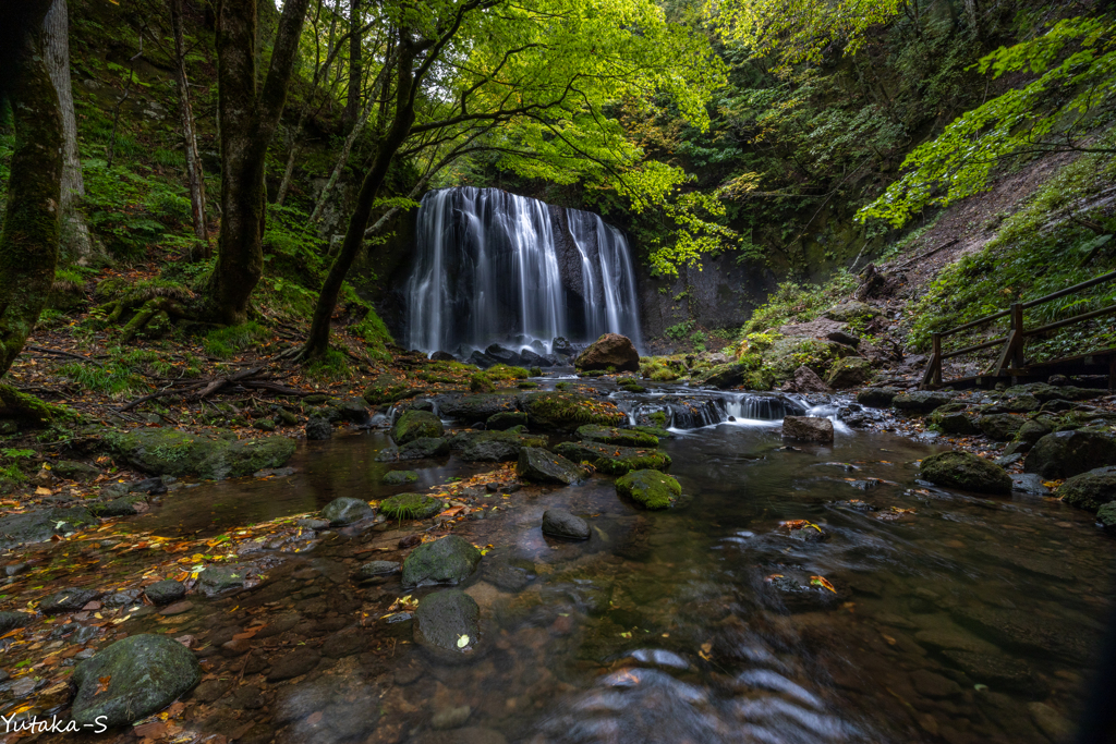 達沢不動滝・秋の画