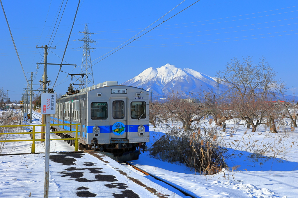 弘南鉄道の冬