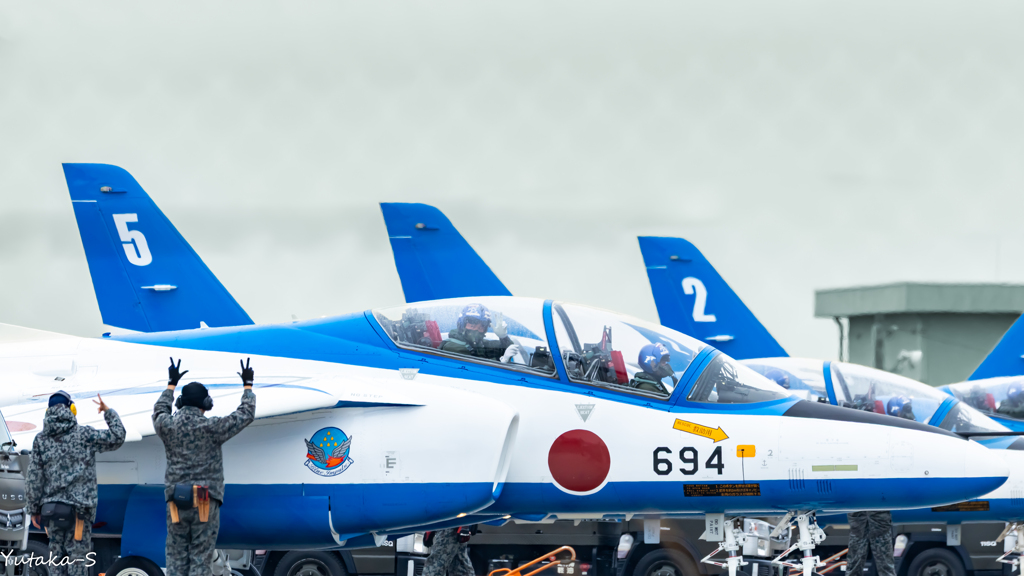 ブルーインパルス・松島基地にて