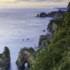 夜明けの断崖
