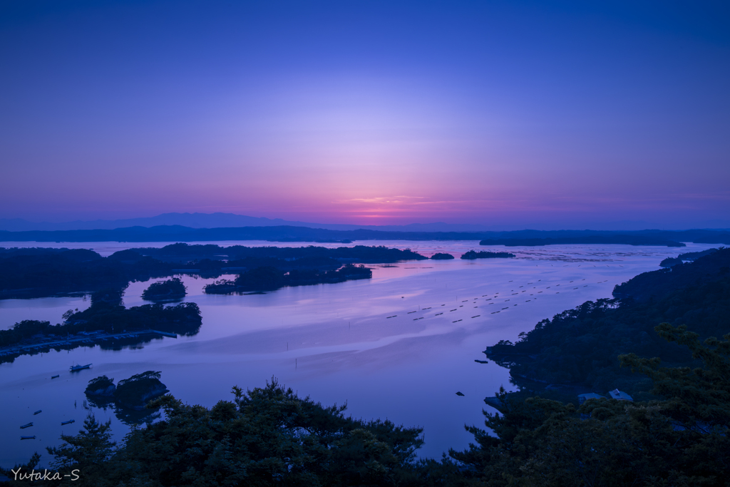 松島湾日暮れ