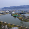 日和山から望む旧北上川
