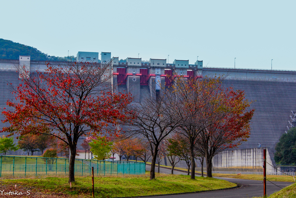 玉川ダム公園にて