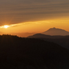 夕景岩木山