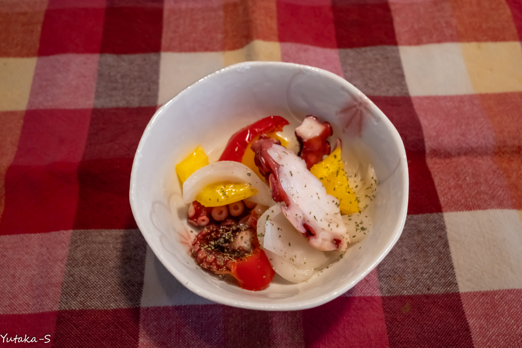 4分クッキング・タコのマリネ