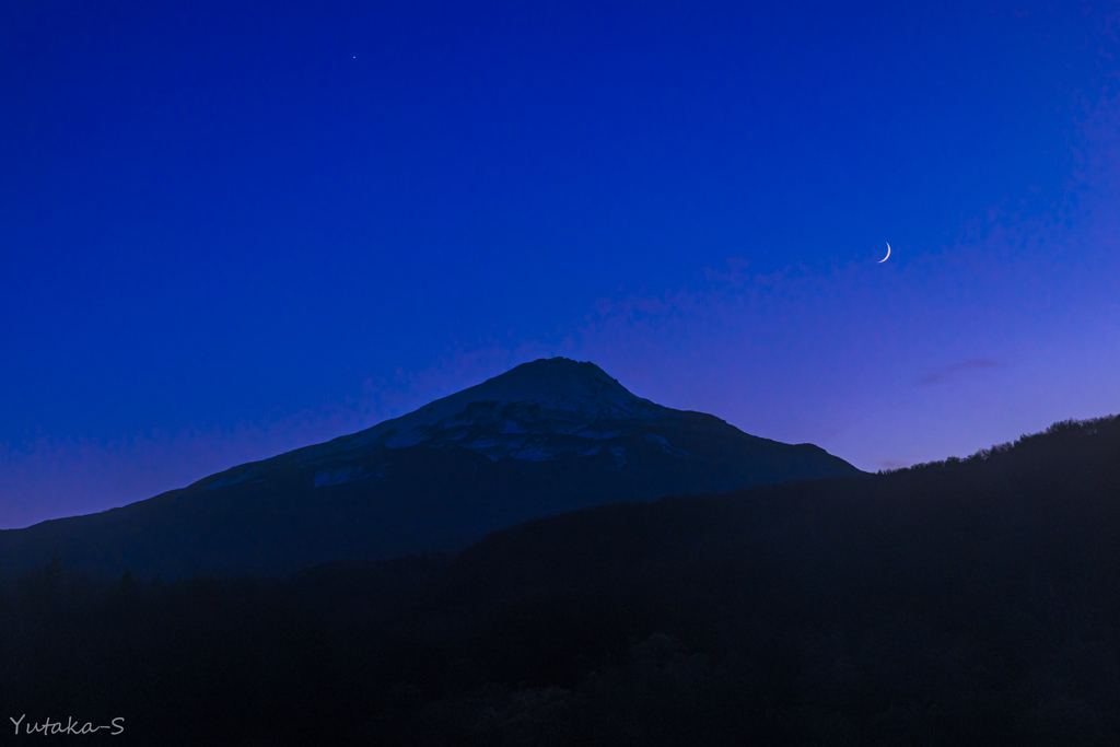 夕暮れの頂