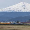 早春のゆり鉄・鳥海山麓を行く