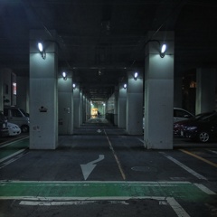 線路の下