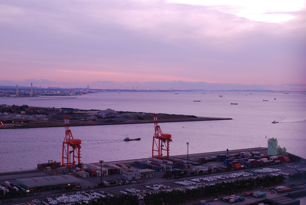 千葉港の夕景