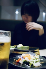 ご時世のなか、嫁さんと二人で飲みに行く