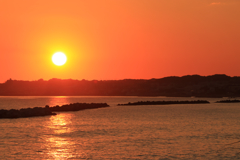 初めての撮影（夕日）