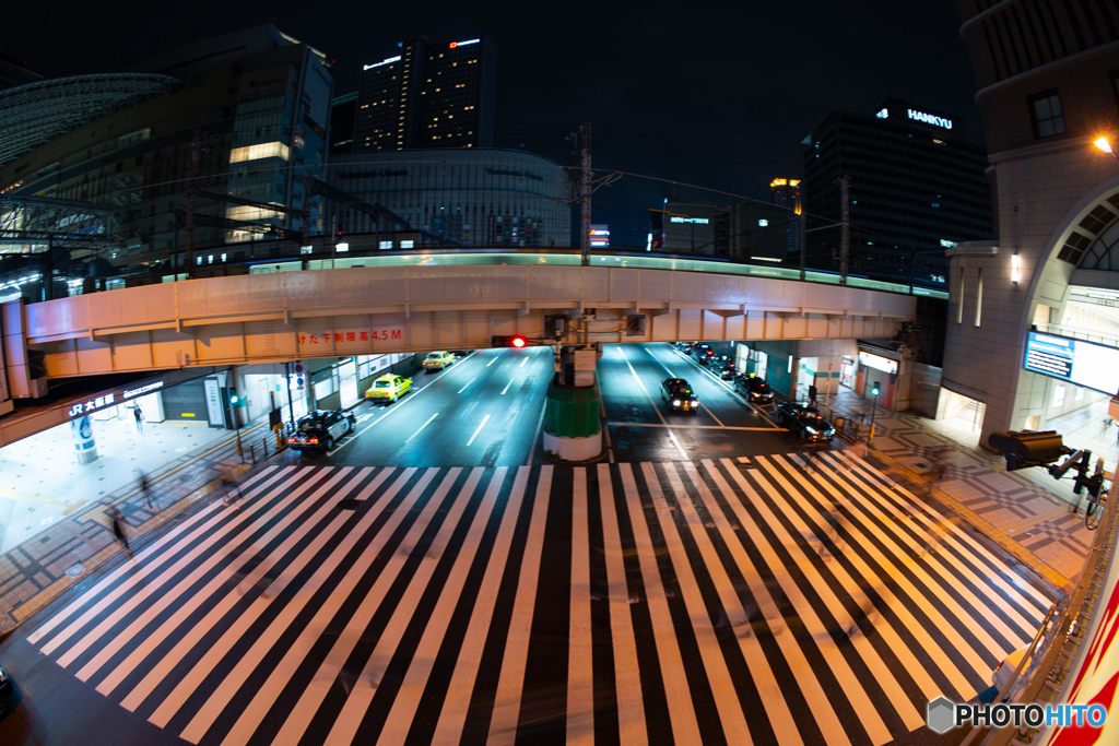 終電後の梅田