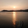 福良の夕日