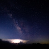 天の川と雷
