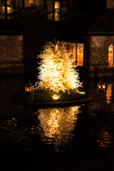 箱根の森美術館　ライトアップ