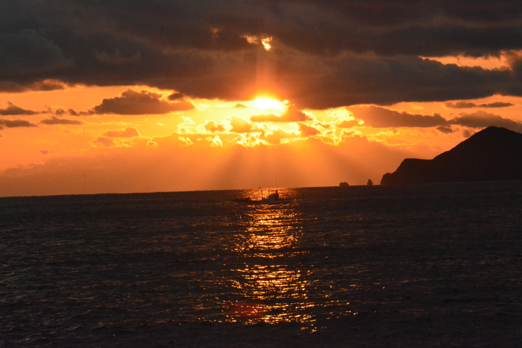三重　田曽浦　夕日